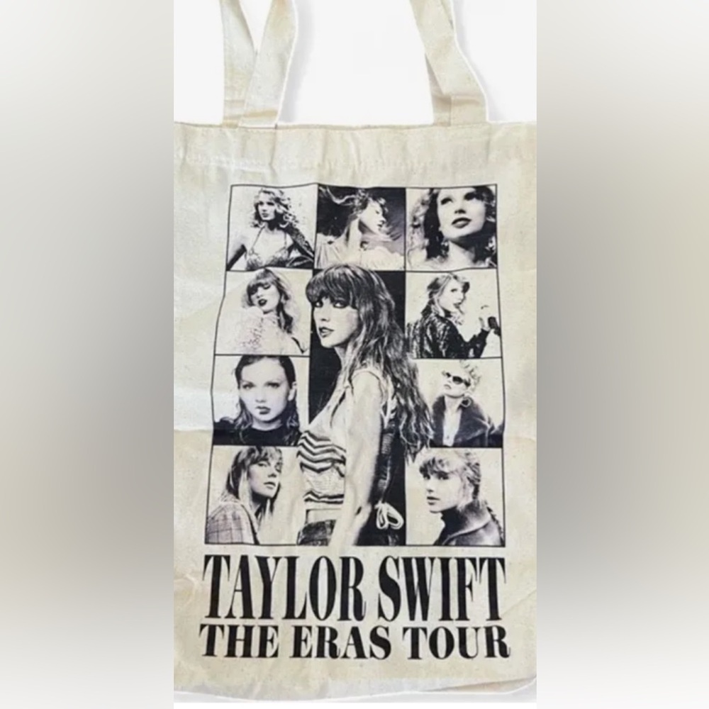 Taylor Swift Tote Bag The Eras Tour Cotton Canvas Totebag - Picture 16 of 16